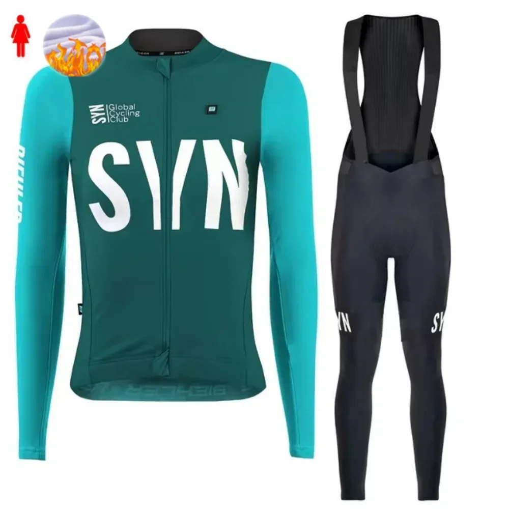 Cycling Gear Jersey - SYN Winter Fleece Cycling Jersey Set