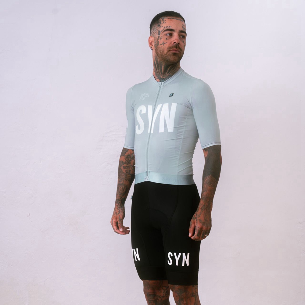 Silver gray short sleeved cycl - Cycling Gear Brands recension och pris