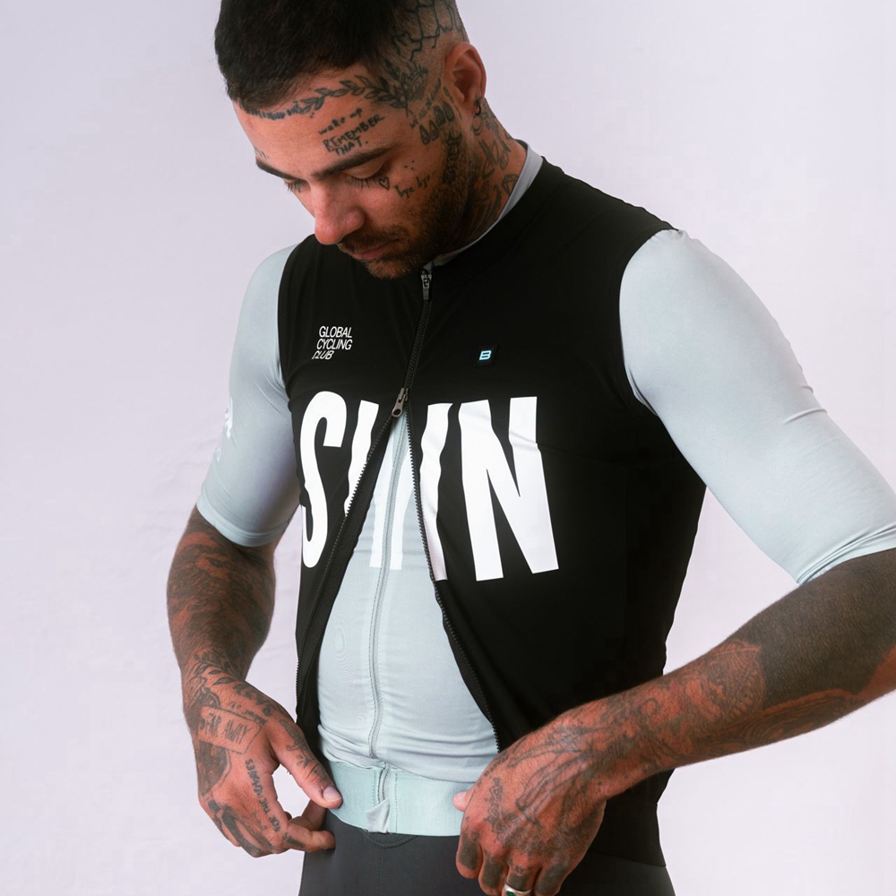Silver gray short sleeved cycl - Cycling Gear Brands recension och pris
