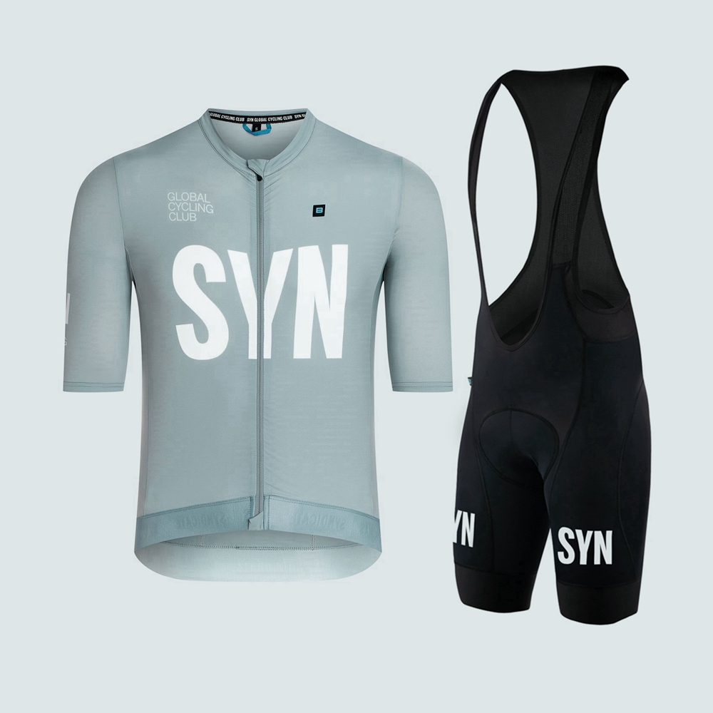 Silver gray short sleeved cycl - Cycling Gear Brands recension och pris